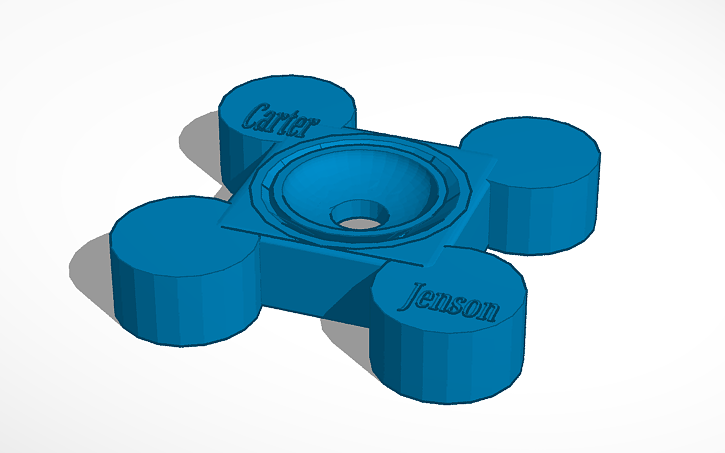 3D design Fidget spinner - Tinkercad