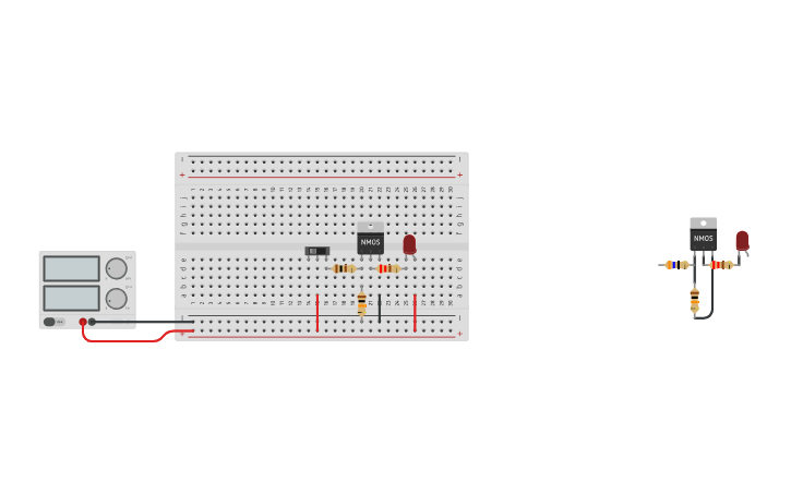 Circuit design Ключ на мосфете IFR3205 | Tinkercad
