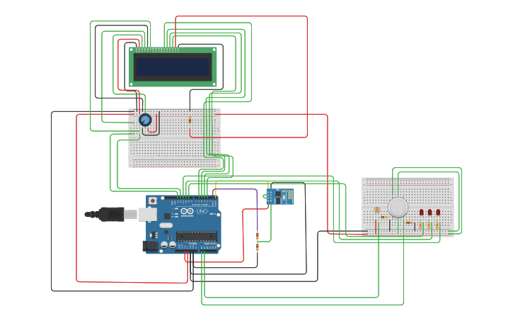Circuit design Copy of Mini Project - Tinkercad