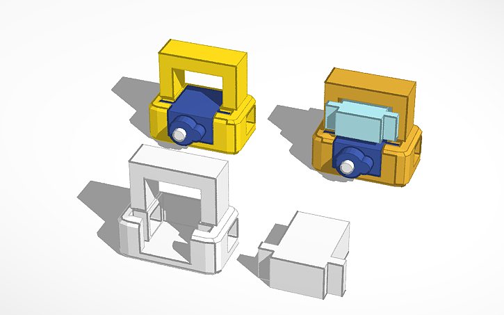 3D design My bulky MG90/SG90 3D holders. - Tinkercad