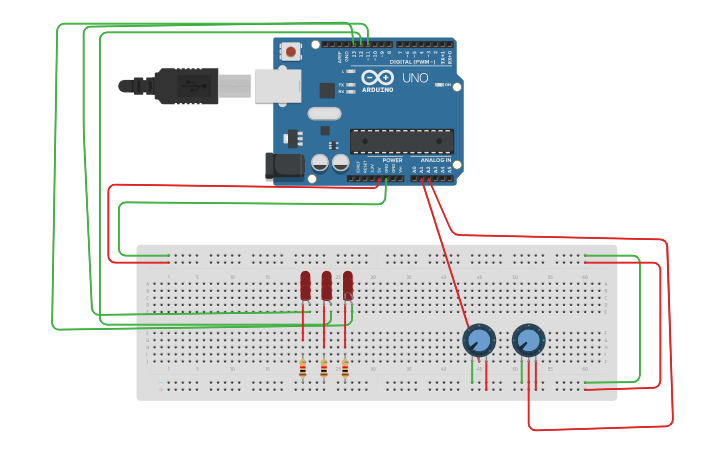 Circuit design Arduino - Tinkercad