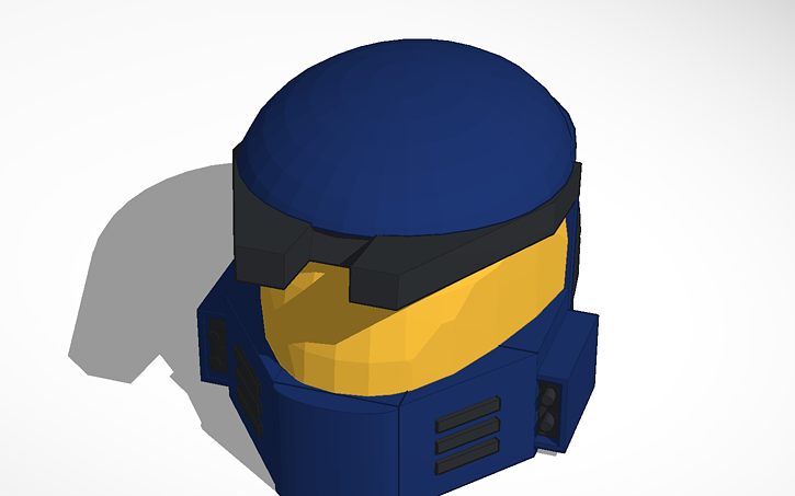 3D design Rune helmet (Mark V Halo undetailed) | Tinkercad