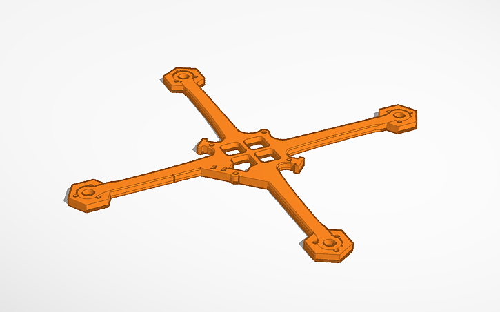 3D design 1S 4 inch LR fpv drone frame - Tinkercad