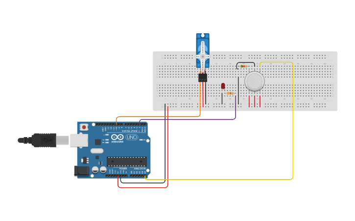 Circuit design KW4 - Gas - Tinkercad