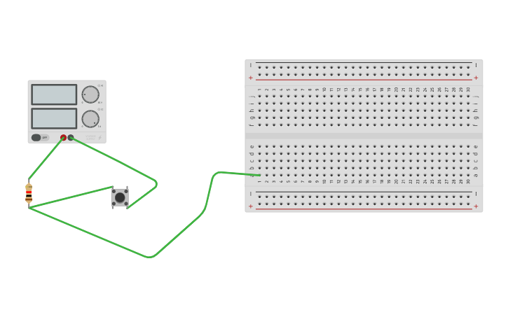 Circuit design Pullup | Tinkercad image.