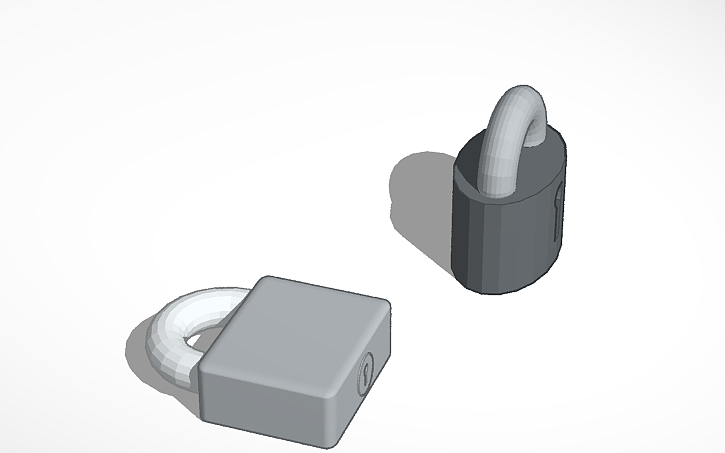 Simple Lock 3d Design 3D design Lock | Tinkercad