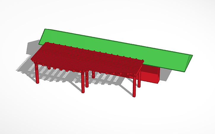 3D design Pergola Preliminary Design | Tinkercad