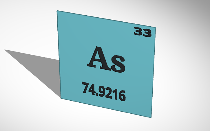 3D design arsenic 3D print 2 | Tinkercad