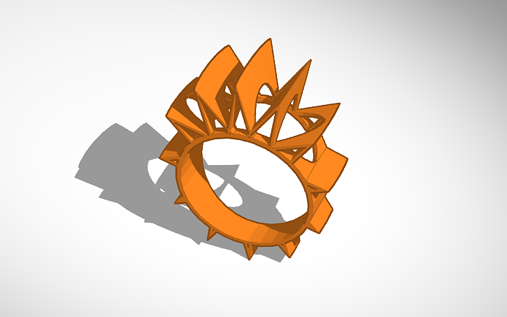 3D design OPEN WORK RING - Tinkercad