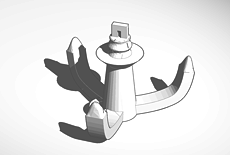 3D design Nerf Grappling Hook | Tinkercad