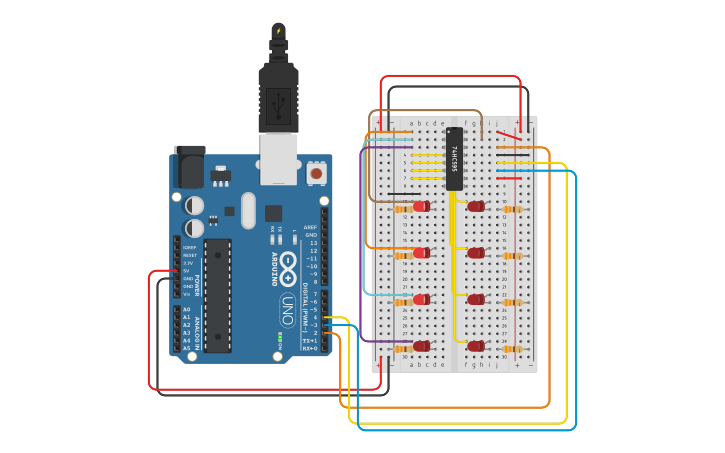 Circuit design Arduino 5 | Tinkercad