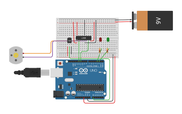 Circuit design TMP36 Temperature Sensor With Arduino - Tinkercad