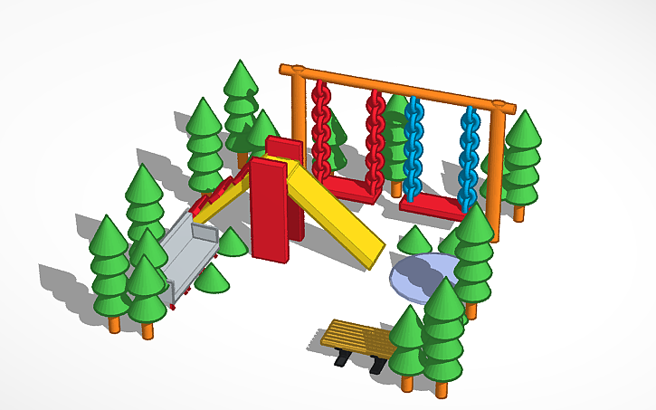 3D design Park Tasarımı - Tinkercad