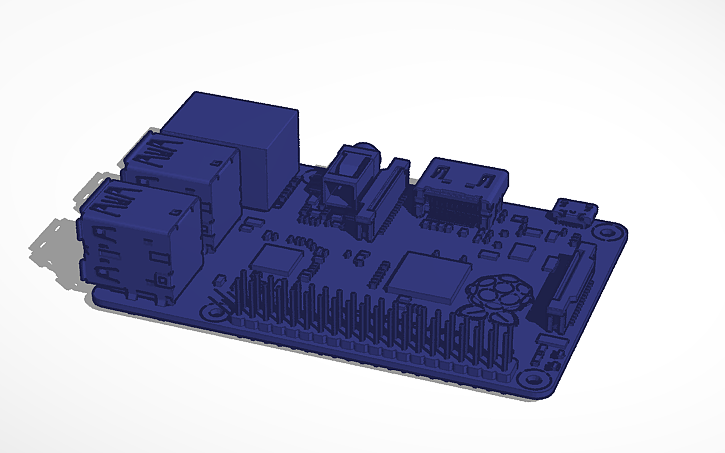 Raspberry Pi Cad/design 3D design Raspberry Pi - Tinkercad