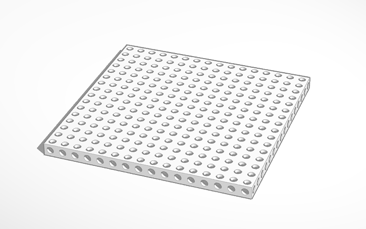 3D Design Base Plate 8x8x0 5 123 Blocks Tinkercad 3d-design-base-plate-8x8x0-5-123-blocks-tinkercad