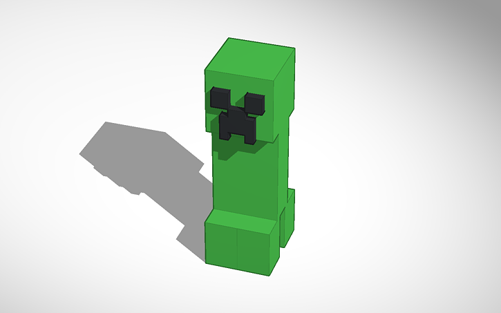 3D design Minecraft Creeper - Tinkercad