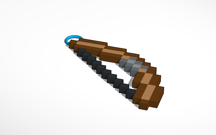 3D design Minecraft Bow | Tinkercad