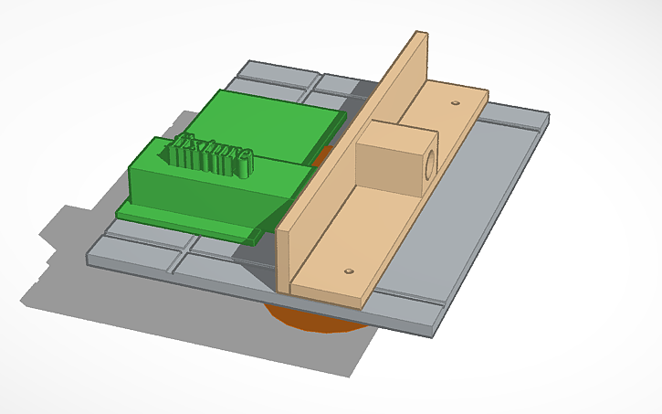 3D design router table - Tinkercad