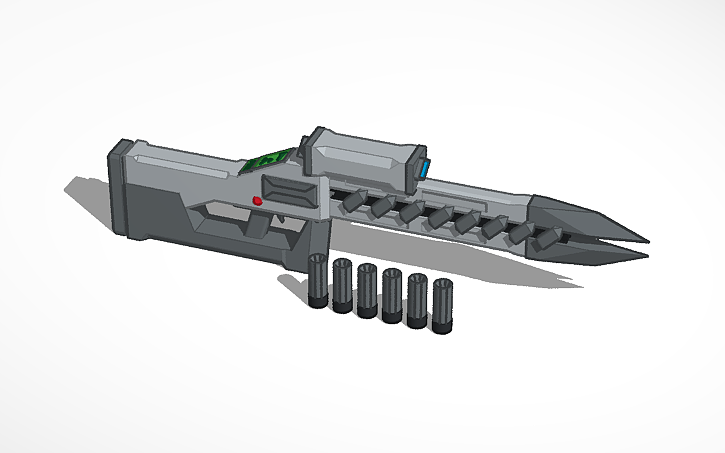 3D design railgun - Tinkercad