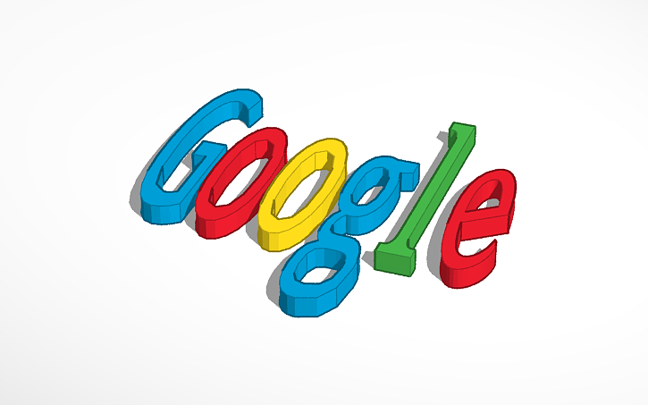 Google Logo Tinkercad