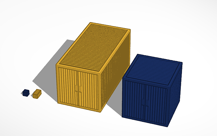Container 2sd Design 3D design Allied Standard Shipping Containers - Tinkercad