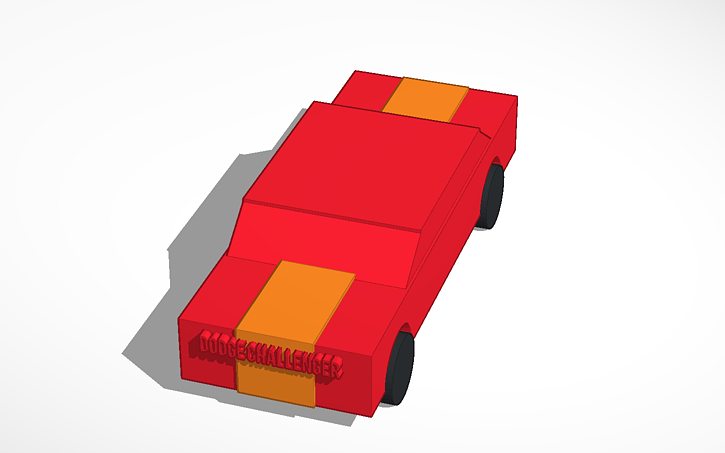 3D design Dodge Challanger | Tinkercad