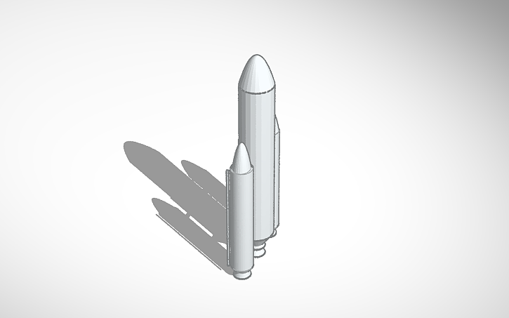 3D design Ariane 5 - Tinkercad