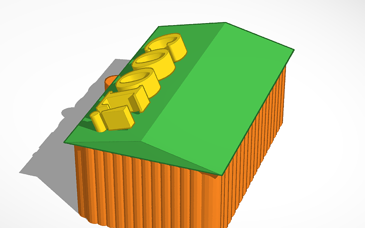 3d Design Cool Log Cabin Tinkercad