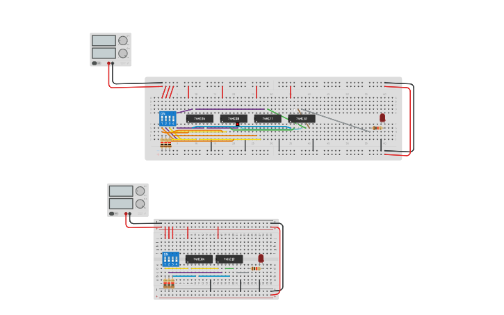Circuit design Boolean Function - Tinkercad