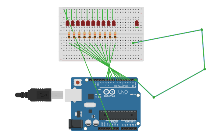 Circuit design kara şimşek | Tinkercad