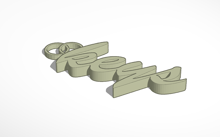 3D design Key Ring(s) - Tinkercad