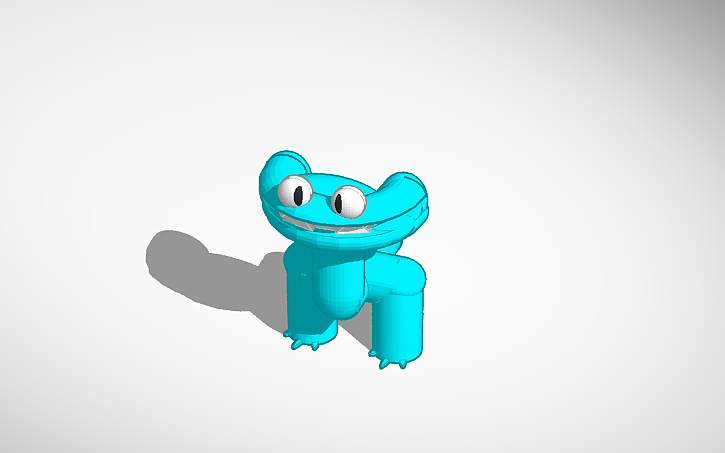 3D design Rainbow Friends Cyan - Tinkercad