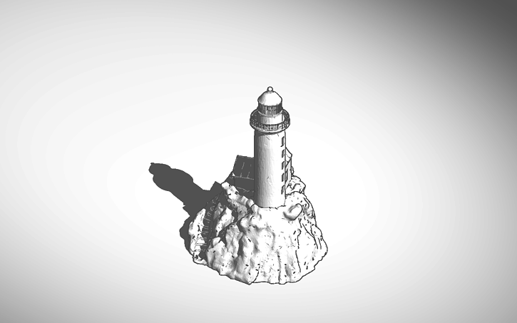 3D design LIghthouse On A Rock | Tinkercad