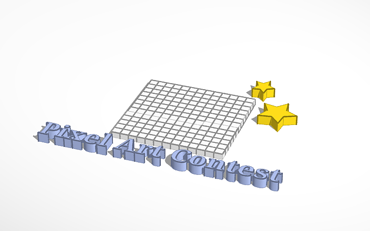 3D design Pixel Art Contest (Ended) - Tinkercad