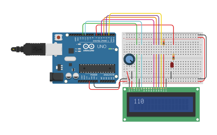 Circuit design Atenuacion - Tinkercad