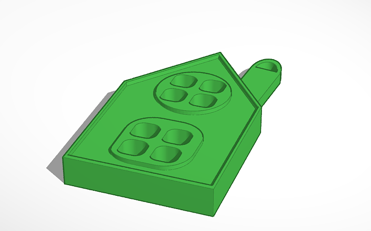 3D design брелок дом | Tinkercad