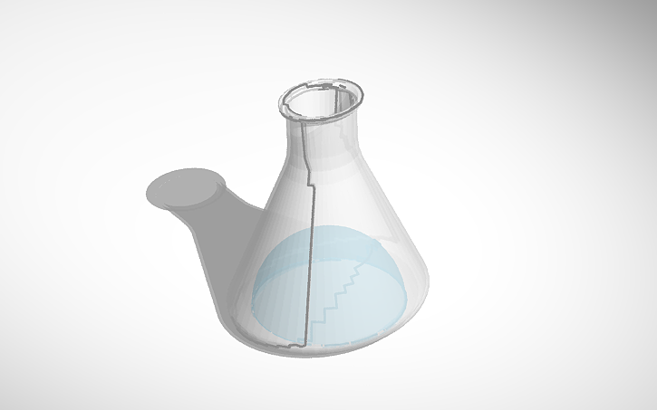 3D design Matraz erlenmeyer - Tinkercad