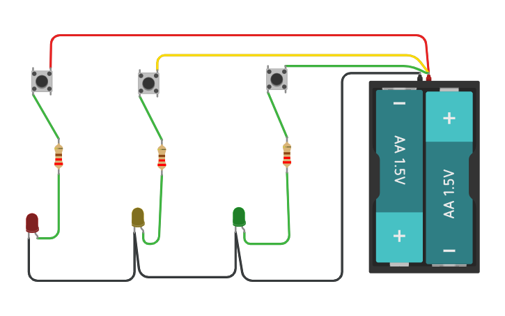Circuit design Semafor Manual - Tinkercad