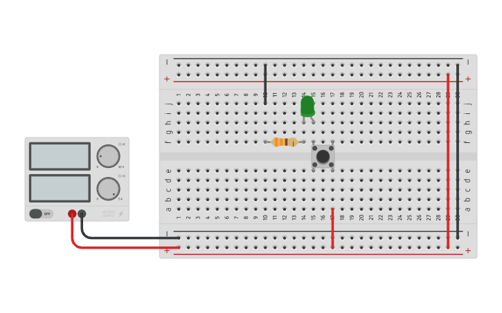 Circuit design LED Circuit | Tinkercad