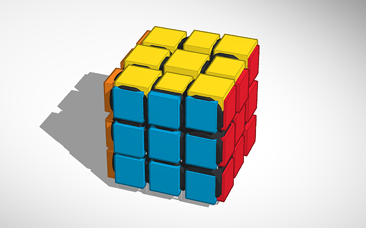 Rubycube 3D design Rubik's cube (hopefully works) - Tinkercad