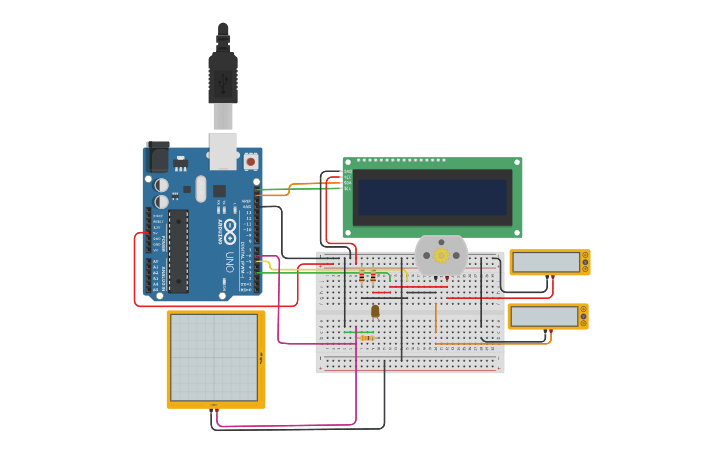 Circuit design i2c_lcd_adc - Tinkercad