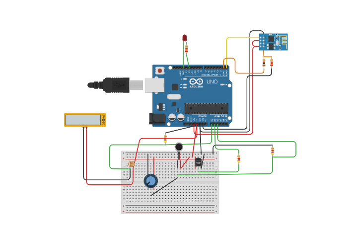 Circuit design iot lab 4 | Tinkercad