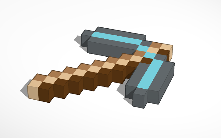 3D design Diamond Pickaxe | Tinkercad