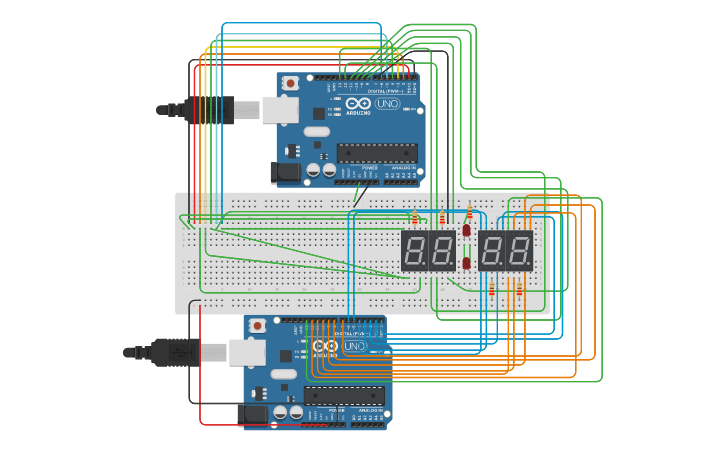 Circuit design Arduino Reloj - Tinkercad