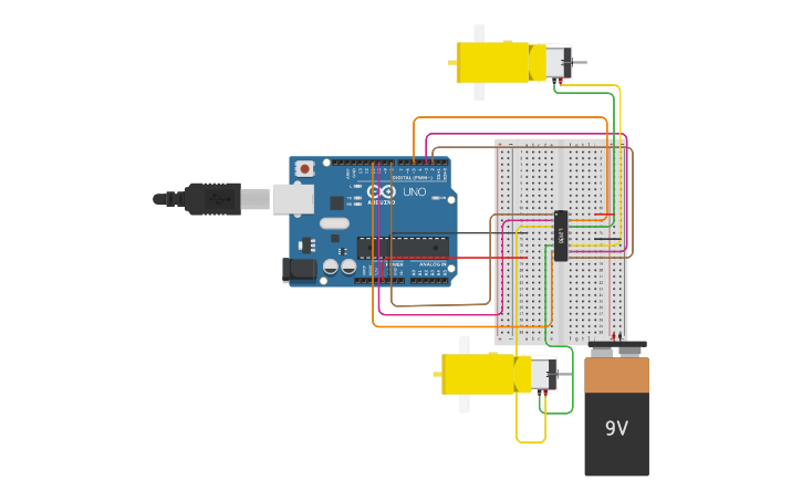 Circuit design Arduino - Tinkercad