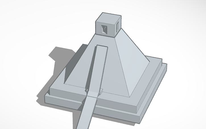 3D design Пирамида Мая | Tinkercad