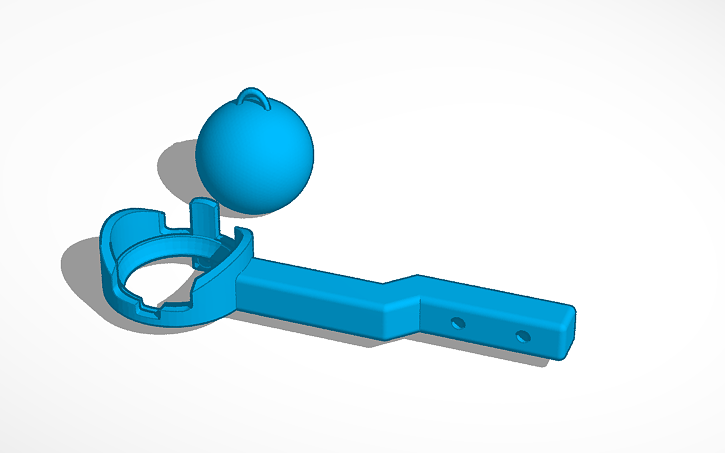 3D design Mailbox Alert Ball - Tinkercad