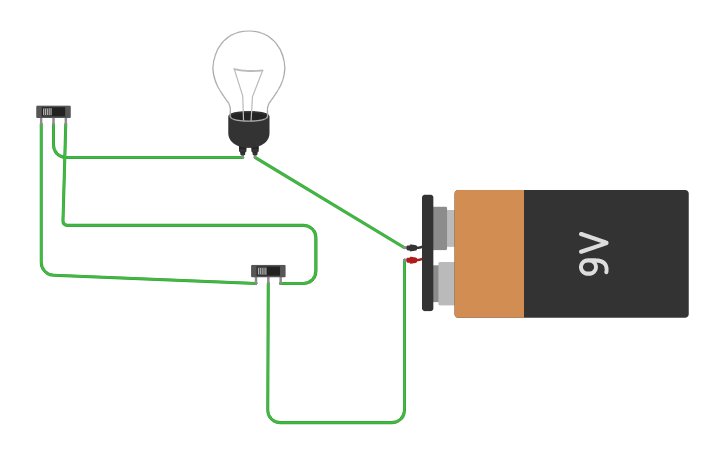 Circuit design trap strömbrytare | Tinkercad