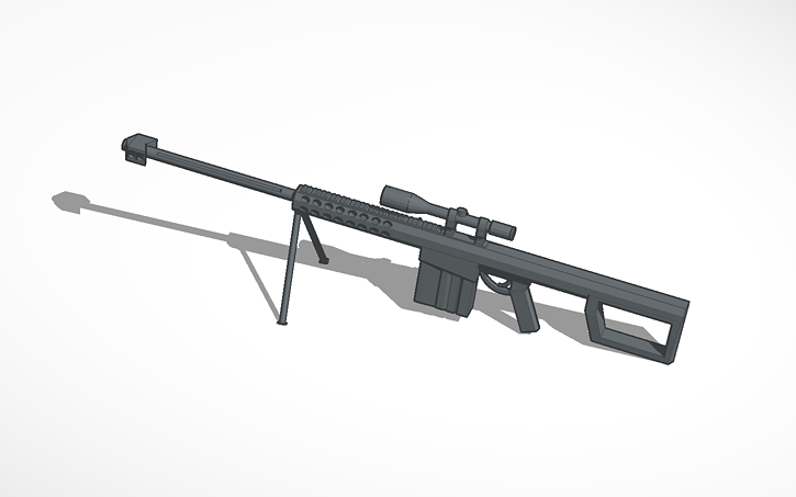 Barrett 50 Cal Sniper Tinkercad