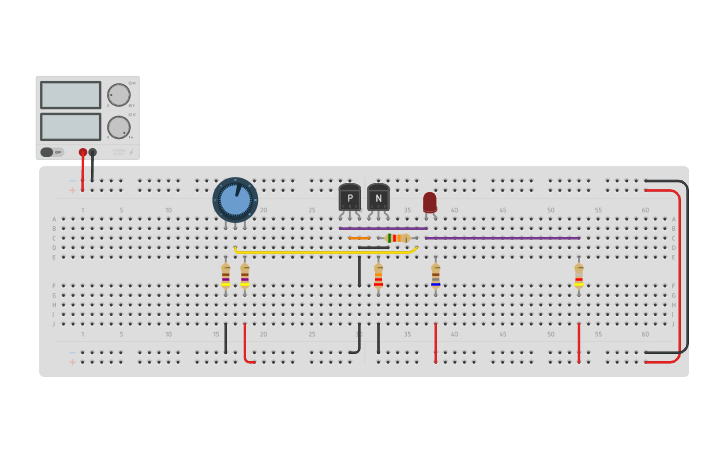 Circuit design Rhéostat. OK. | Tinkercad
